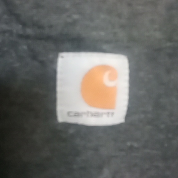 EUC CARHARTT Original Fit Gray Tee Shirt 2XL w/front pocket - Picture 2 of 4